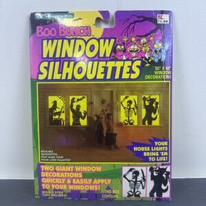 Vtg 1993 Trendmasters Boo Bunch Window Silhouettes All 4 Designs Complete Set